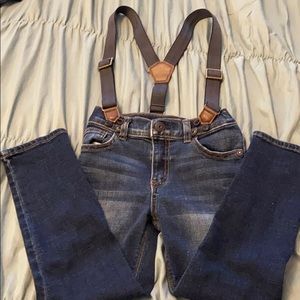 Jeans and suspenders